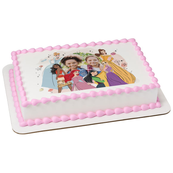 Disney Princess Best Friends PhotoCake® Edible Image® Frame EIC26953