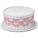 Nostalgic Easter Bunny Pink PhotoCake® Edible Image® Strips EIC27811