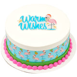 Fa La La Lamingo PhotoCake® Edible Image® Strips EIC28252 Flamingo