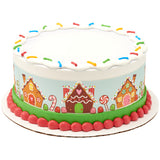 Gingerbread Village PhotoCake® Edible Image® Strips - EIC28253
