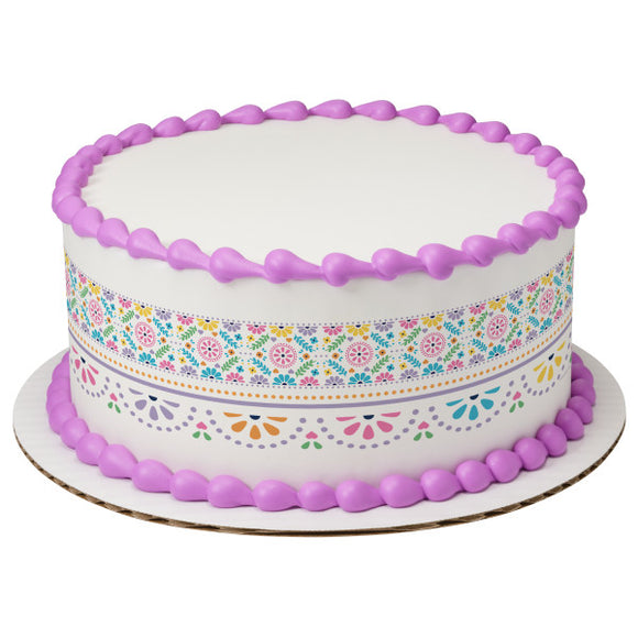 Spring Pattern PhotoCake® Edible Image® Strips EIC28422