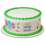 Easter Cottage PhotoCake® Edible Image® Strips EIC28423