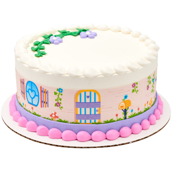Easter Cottage PhotoCake® Edible Image® Strips EIC28423