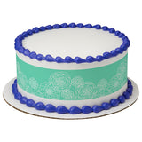 Green Garden Floral PhotoCake® Edible Image® Strips - EIC28585