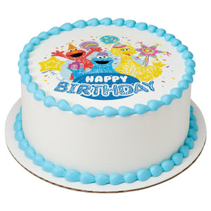 Sesame Street® Happy Birthday PhotoCake® Edible Image®- EIC28737