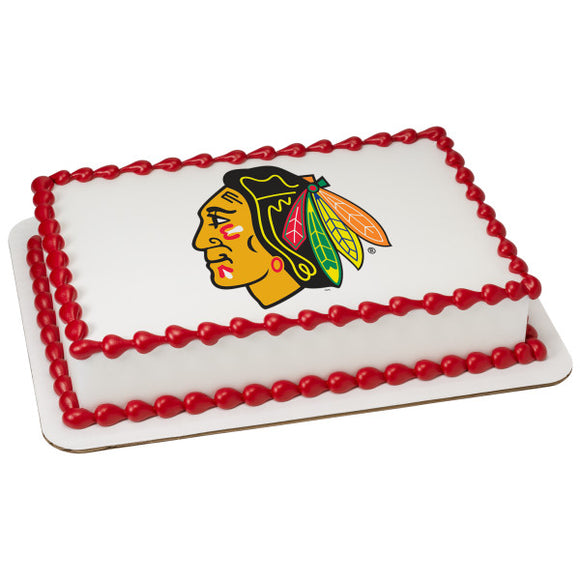 NHL® Chicago Blackhawks®  PhotoCake® Edible Image® EIC3673