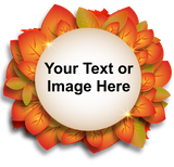 Sparkling Orange Leaves Wreath EIO40003