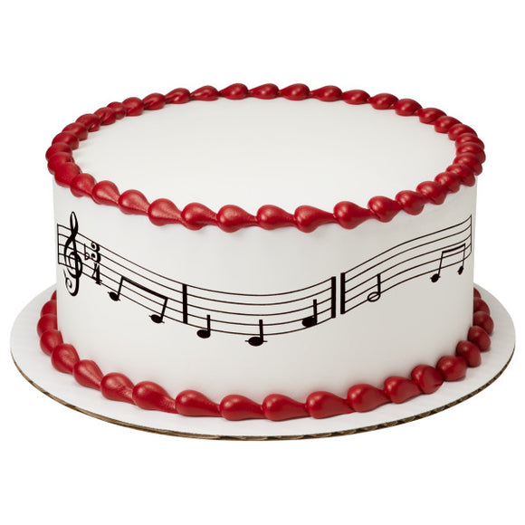 Music Notes Variety PhotoCake® Edible Image® Strips EIC444