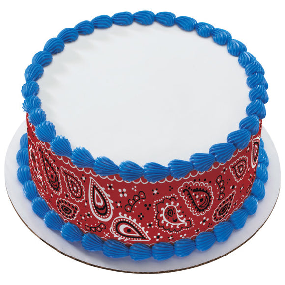 Baby Barnyard Red PhotoCake® Edible Image® Strips EIC507