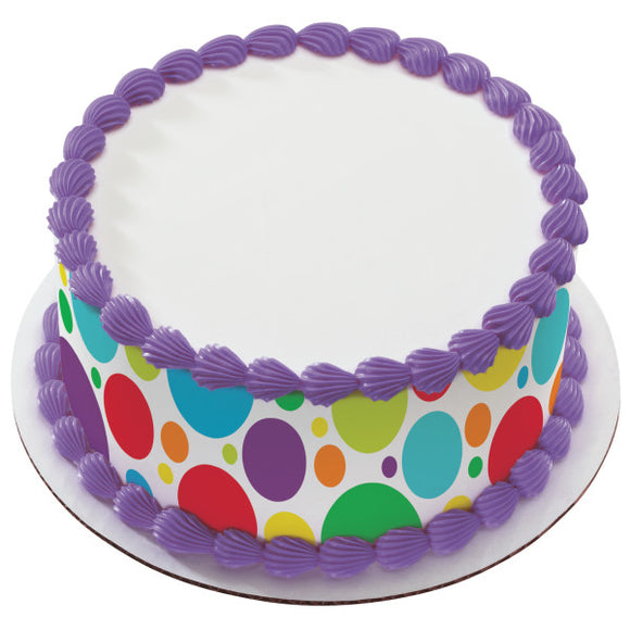Celebrate Dots PhotoCake® Edible Image® Strips EIC579